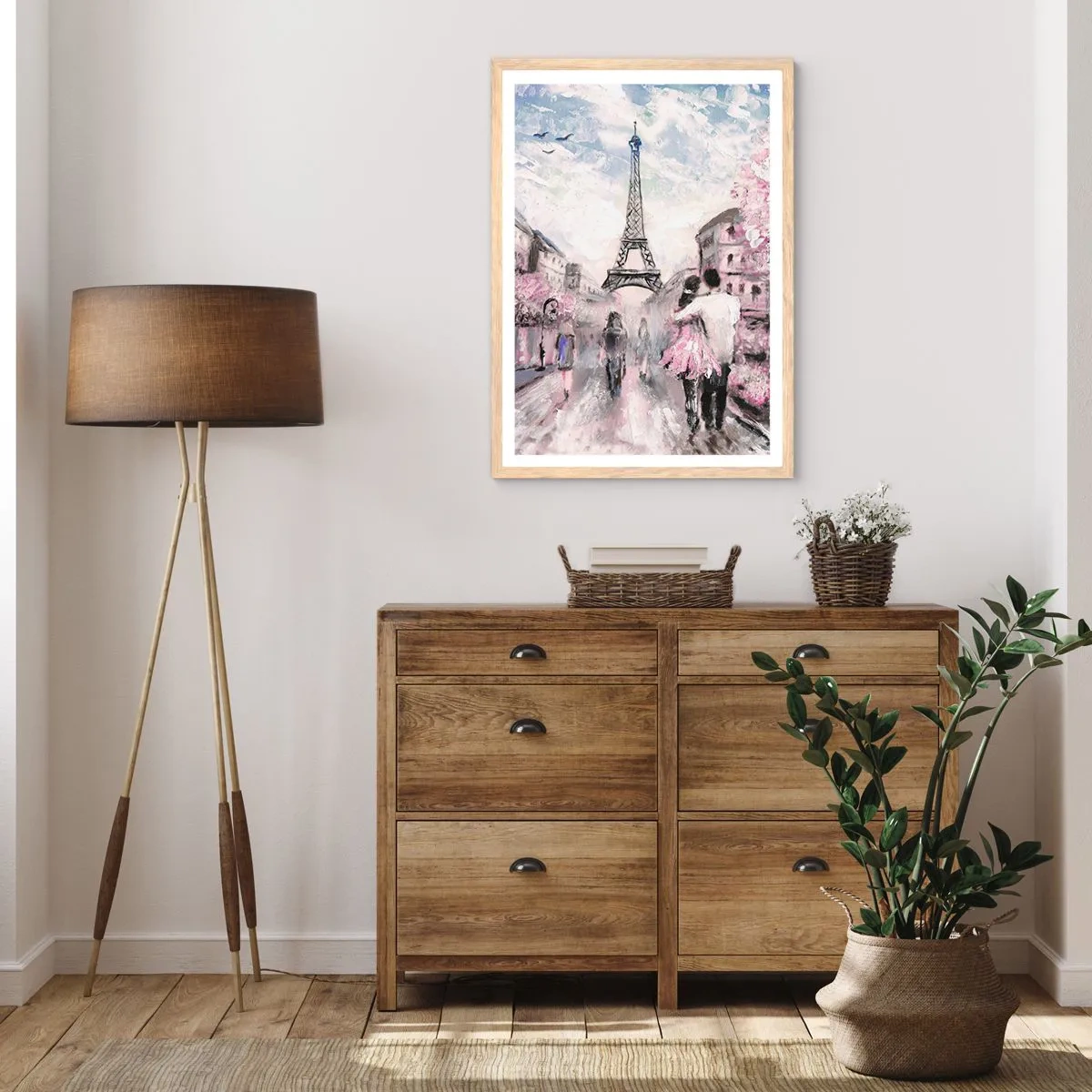 Poszter világos tölgy keretben - Ha szerelmesnek lenni, akkor a... - 61x91 cm