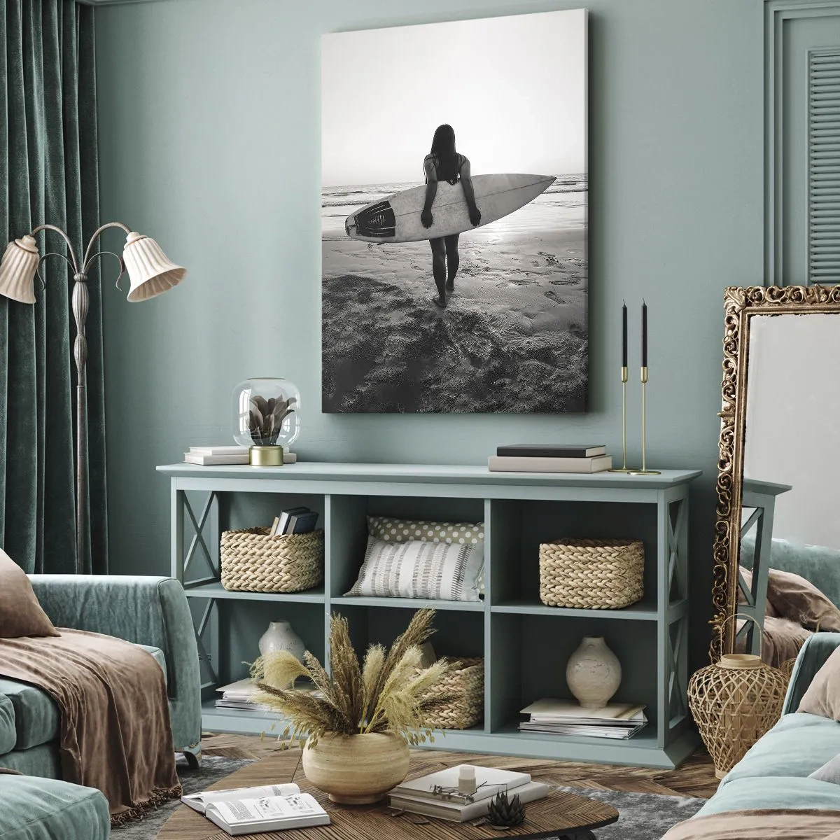 Vászonkép - Tengeri hullámok lánya - 50x70 cm