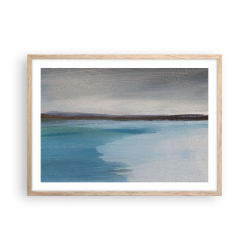 Poszter világos tölgy keretben - Vízszintes tájkép - 70x50 cm