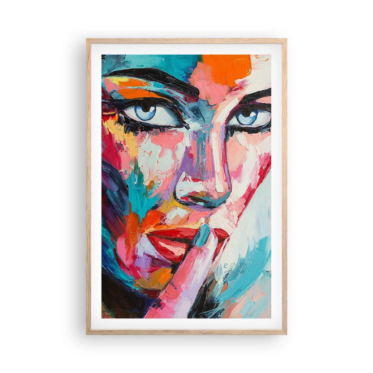 Poszter világos tölgy keretben - Az első titkunk - 61x91 cm