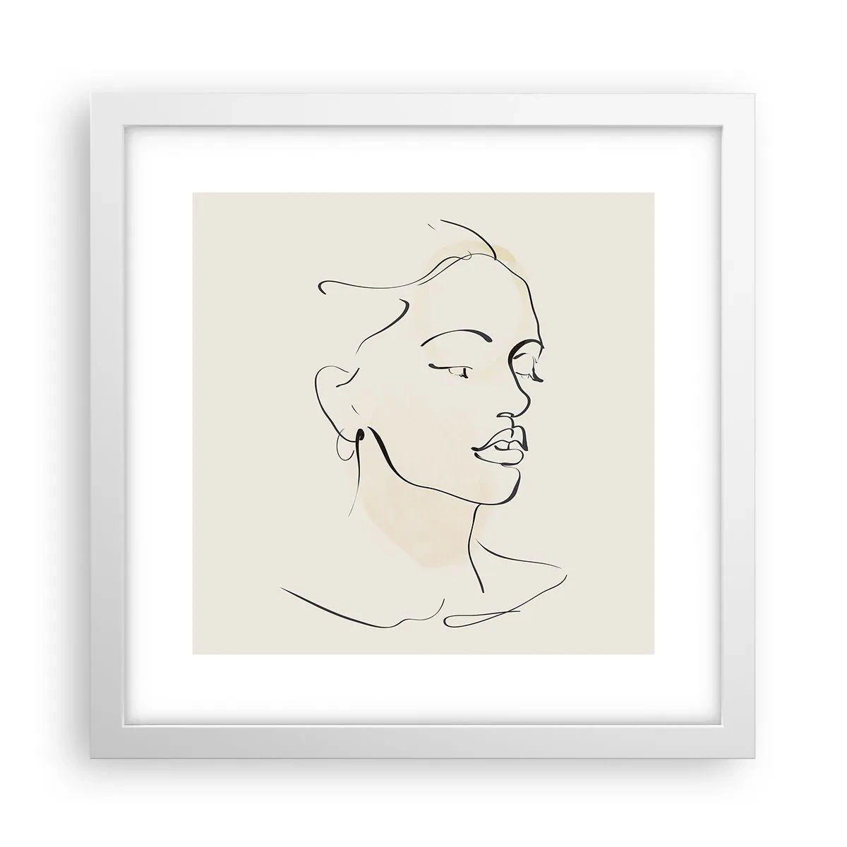 Poszter fekete keretben - Bizonyos vonallal - 30x30 cm