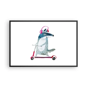 Poszter fehér keretben - Borzas örömök - 91x61 cm