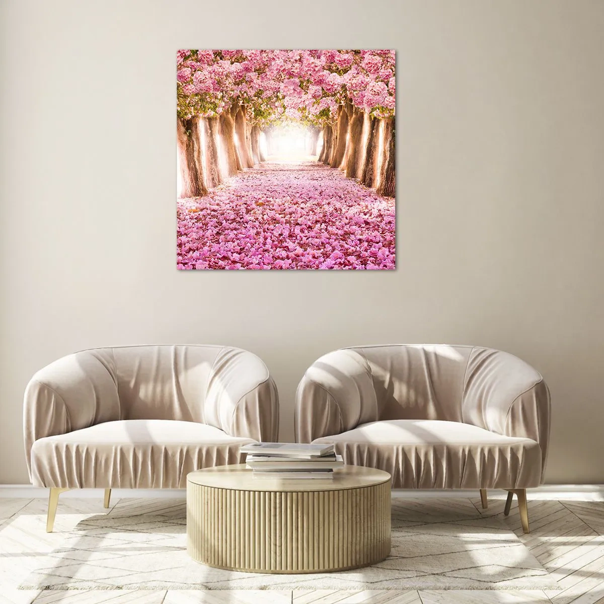 Üveg kép - Út a paradicsomba - 50x50 cm