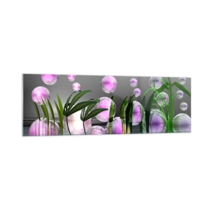 Üveg kép - A könnyedség és az élet tükröződő kompozíciója - 160x50 cm