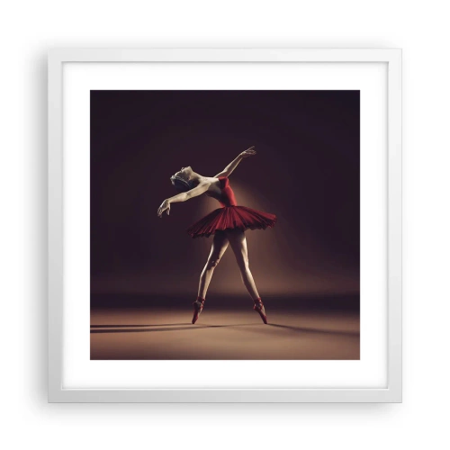 Poszter fekete keretben - Egy prima balerina - 40x40 cm