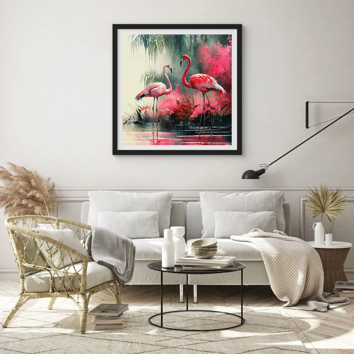 Poszter fehér keretben - Egy lecke a természetes bájról - 50x50 cm