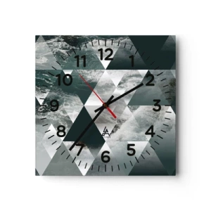 Falióra, Óra - Kristály perspektíva - 40x40 cm