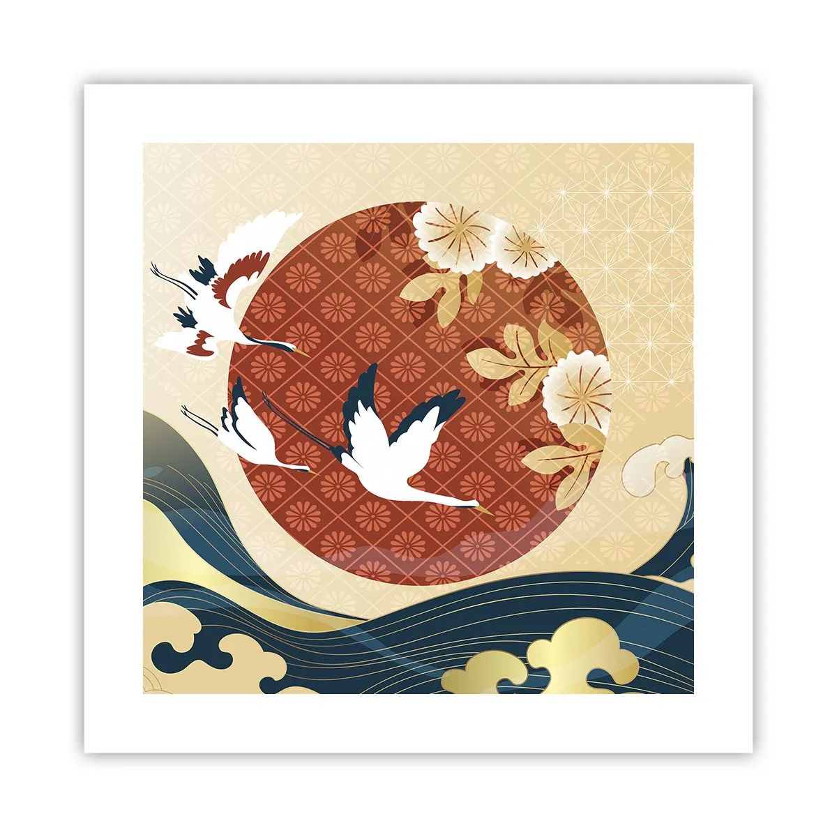 Poszter - Japán mese - 40x40 cm