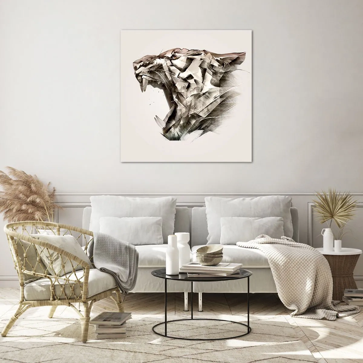 Üveg kép - Már tudod, ki a főnök - 70x70 cm