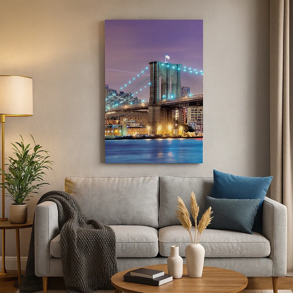 Vászonkép - Sok éve a Brooklyn-i Híd - 50x70 cm