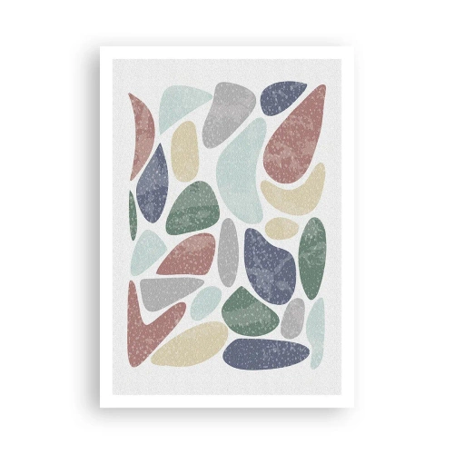 Poszter - Mozaik púderes színekből - 70x100 cm