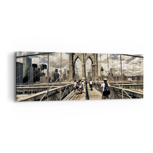 Vászonkép - Egyenesen a város szívébe - 90x30 cm