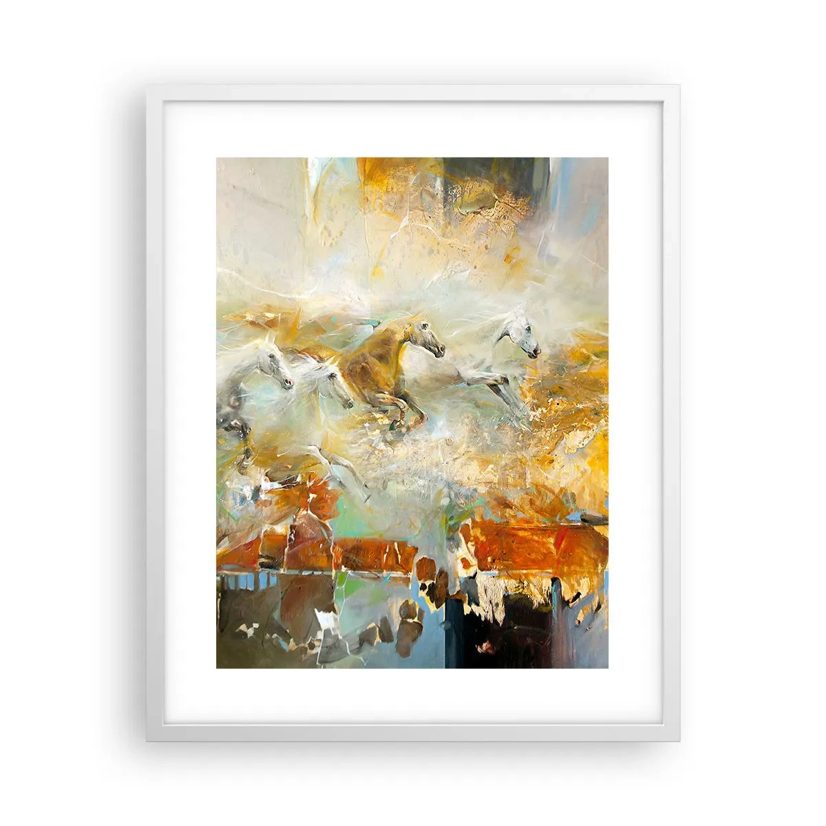 Poszter fekete keretben - Vágta a fényen át - 40x50 cm