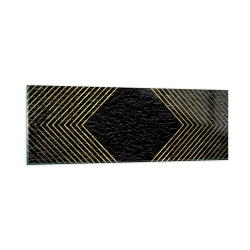 Üveg kép - Geometria glamour stílusban - 90x30 cm