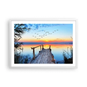 Poszter fekete keretben - Ideje visszamenni… - 70x50 cm