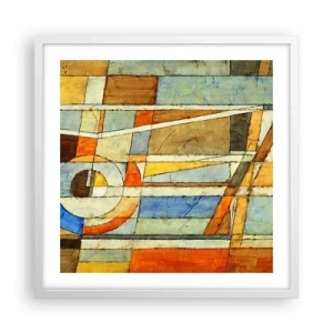 Poszter fekete keretben - Kubizmus az építkezésen - 50x50 cm