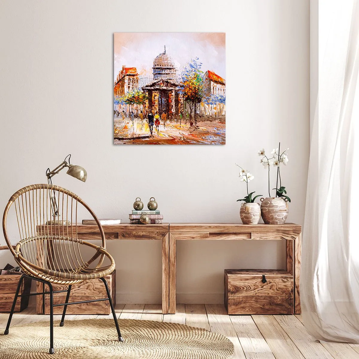 Vászonkép - Párizsi séta - 70x70 cm