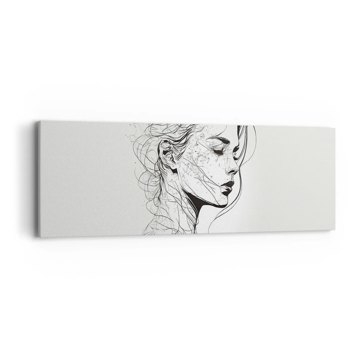 Vászonkép - Portré álmodozásban - 90x30 cm