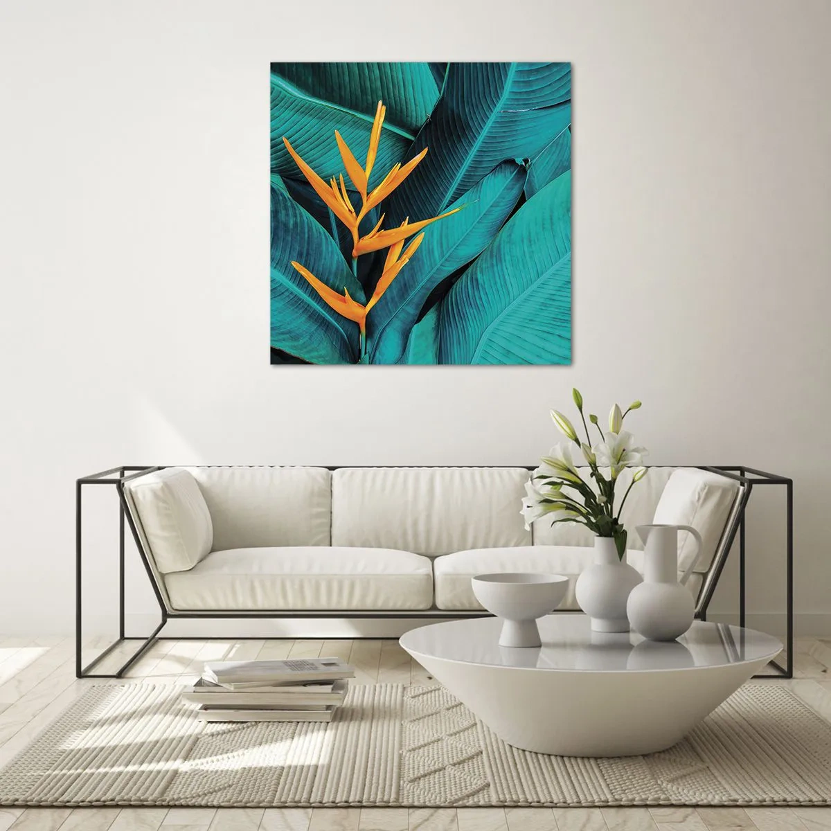 Üveg kép - Éden virága - 60x60 cm