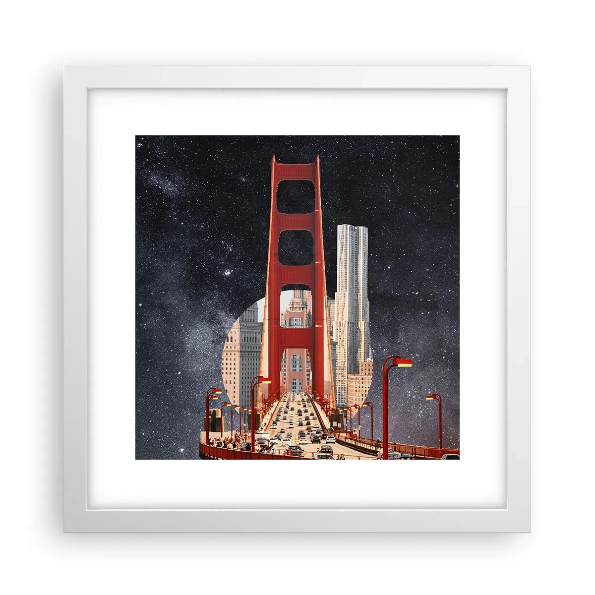 Poszter fekete keretben - Mindig a középpontban - 30x30 cm