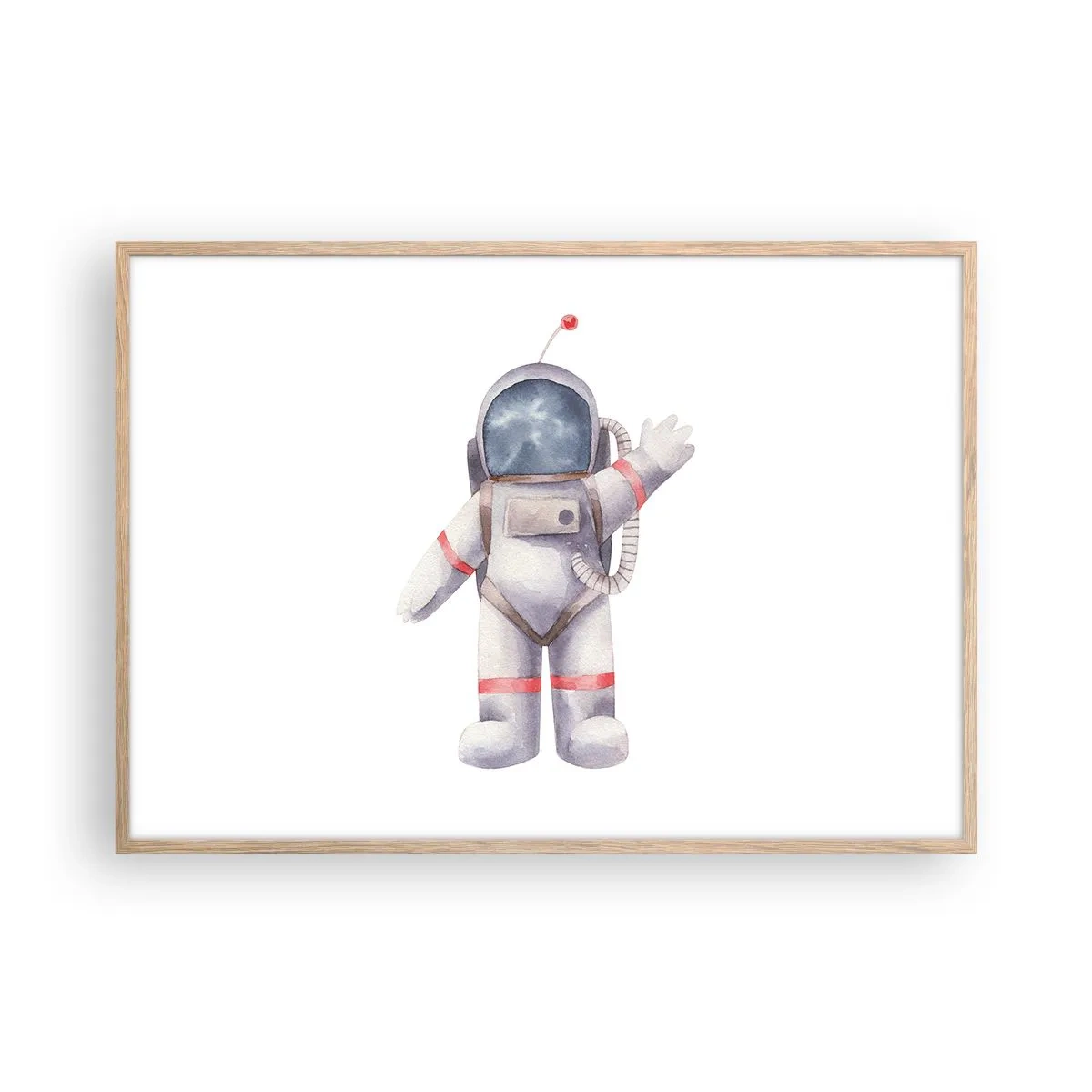 Poszter világos tölgy keretben - Akkor szia! - 100x70 cm