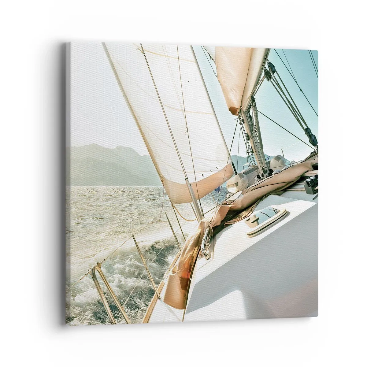 Vászonkép - Dagadó vitorlákkal - 40x40 cm