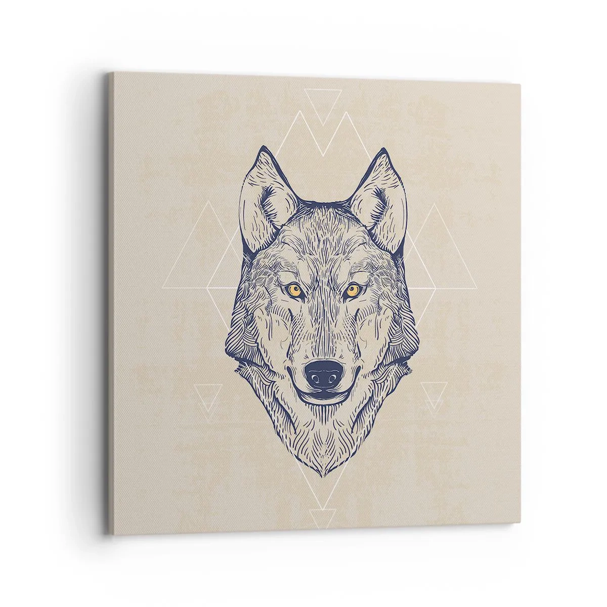 Vászonkép - Átható tekintetű alfa - 70x70 cm