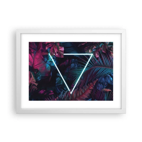 Poszter fekete keretben - Disco stílusú kert - 40x30 cm