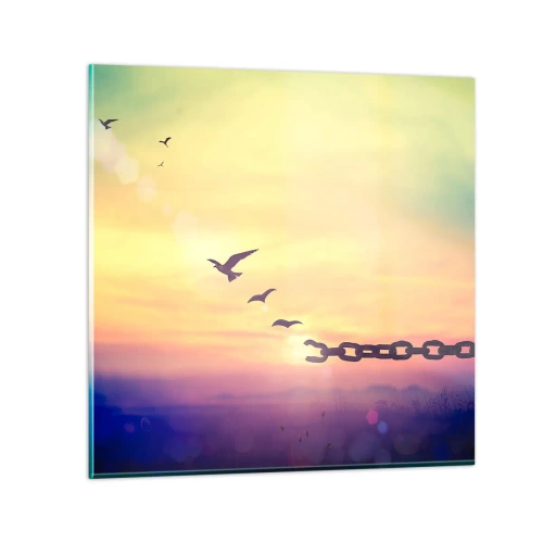 Üveg kép - Szabadság győzelme - 40x40 cm