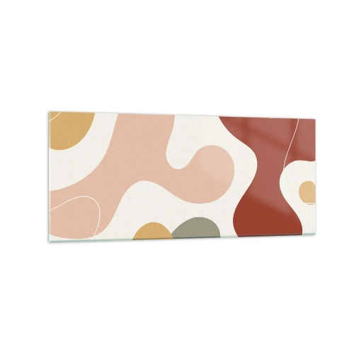 Üveg kép - Pöttyök vagy hullámok? - 120x50 cm