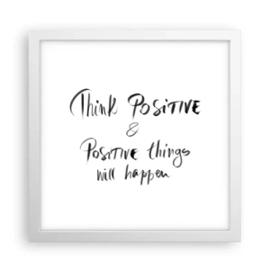 Poszter fekete keretben - Hogyan élj? - 30x30 cm