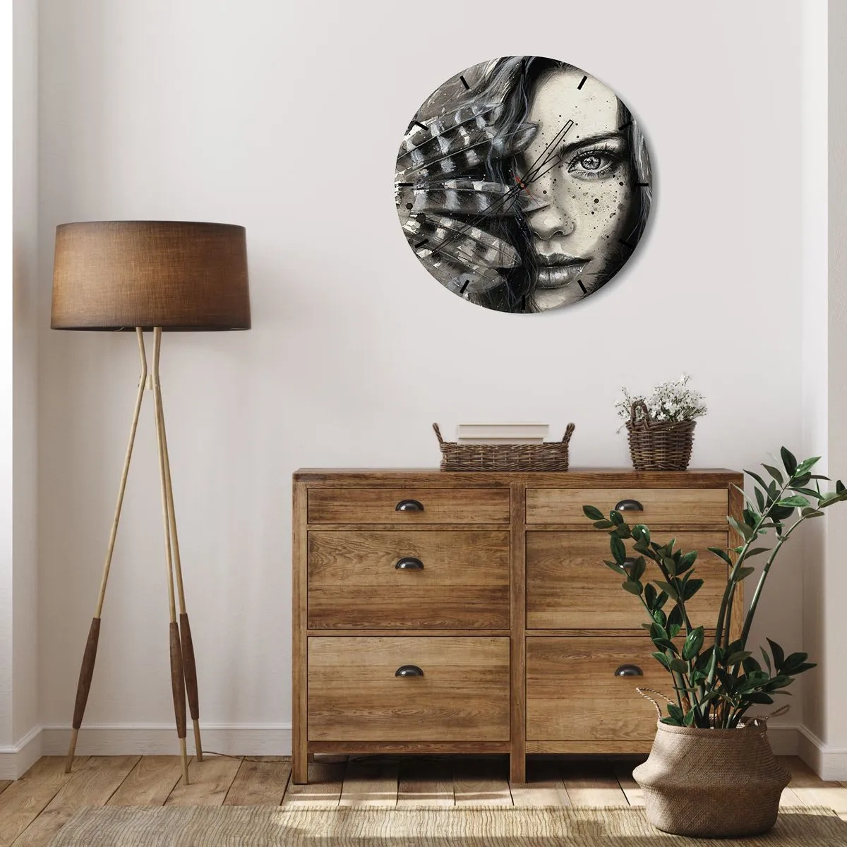 Falióra, Óra - Vad gyönyör - 30x30 cm