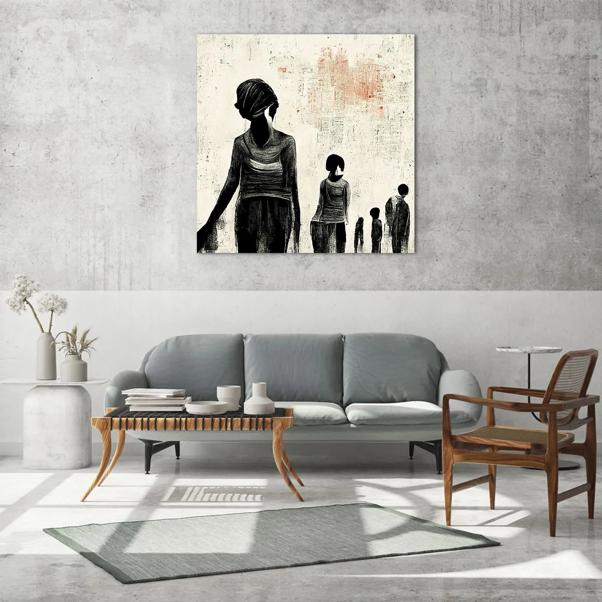 Üveg kép - A magány ellen - 60x60 cm