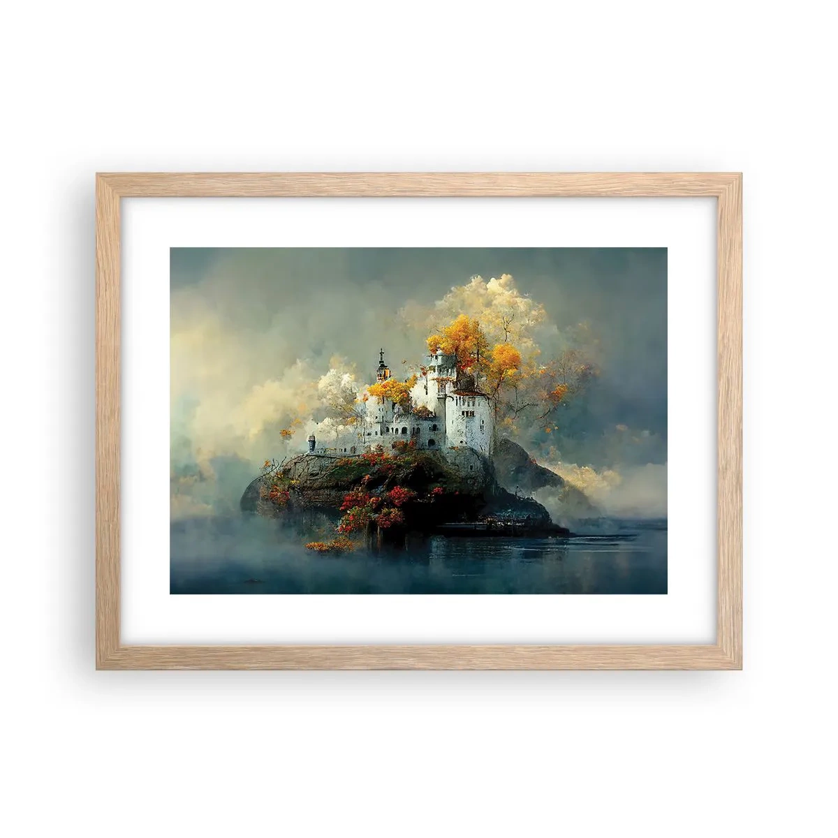 Poszter világos tölgy keretben - Egy romantikus történet kezdete - 40x30 cm