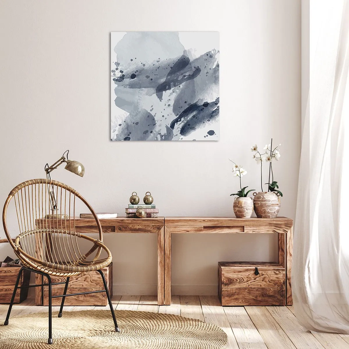 Vászonkép - A víz természetének tanulmánya  - 40x40 cm