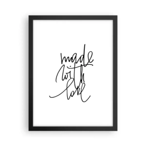 Poszter fehér keretben - A legjobb márka - 30x40 cm