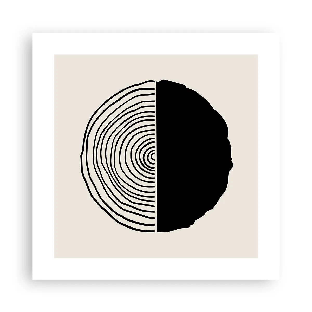 Poszter - Fele fele - 40x40 cm