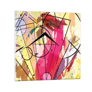 Üveg kép - Robbanás - 40x40 cm