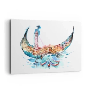 Vászonkép - A városon keresztül hajózunk - 100x70 cm