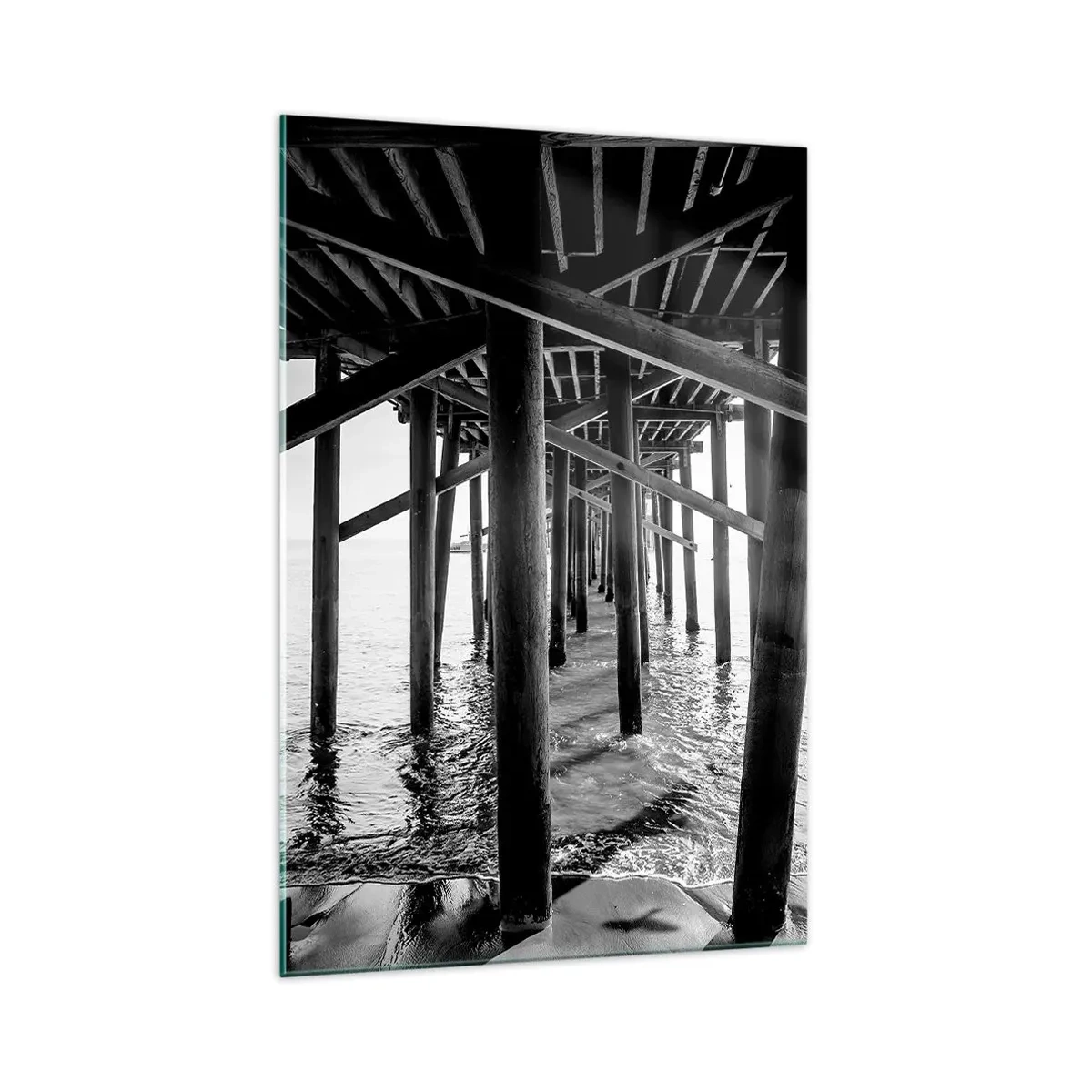 Üveg kép - Tengerparti rejtekhely - 70x100 cm