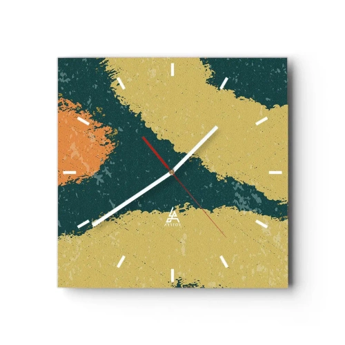Falióra, Óra - Absztrakció - lassú mozgás - 30x30 cm