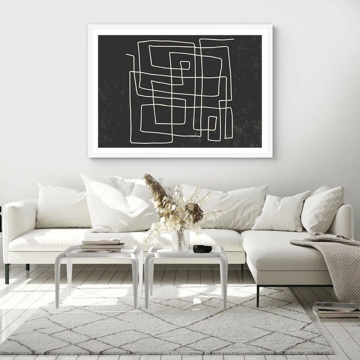 Poszter fekete keretben - Nem olyan egyszerű - 100x70 cm