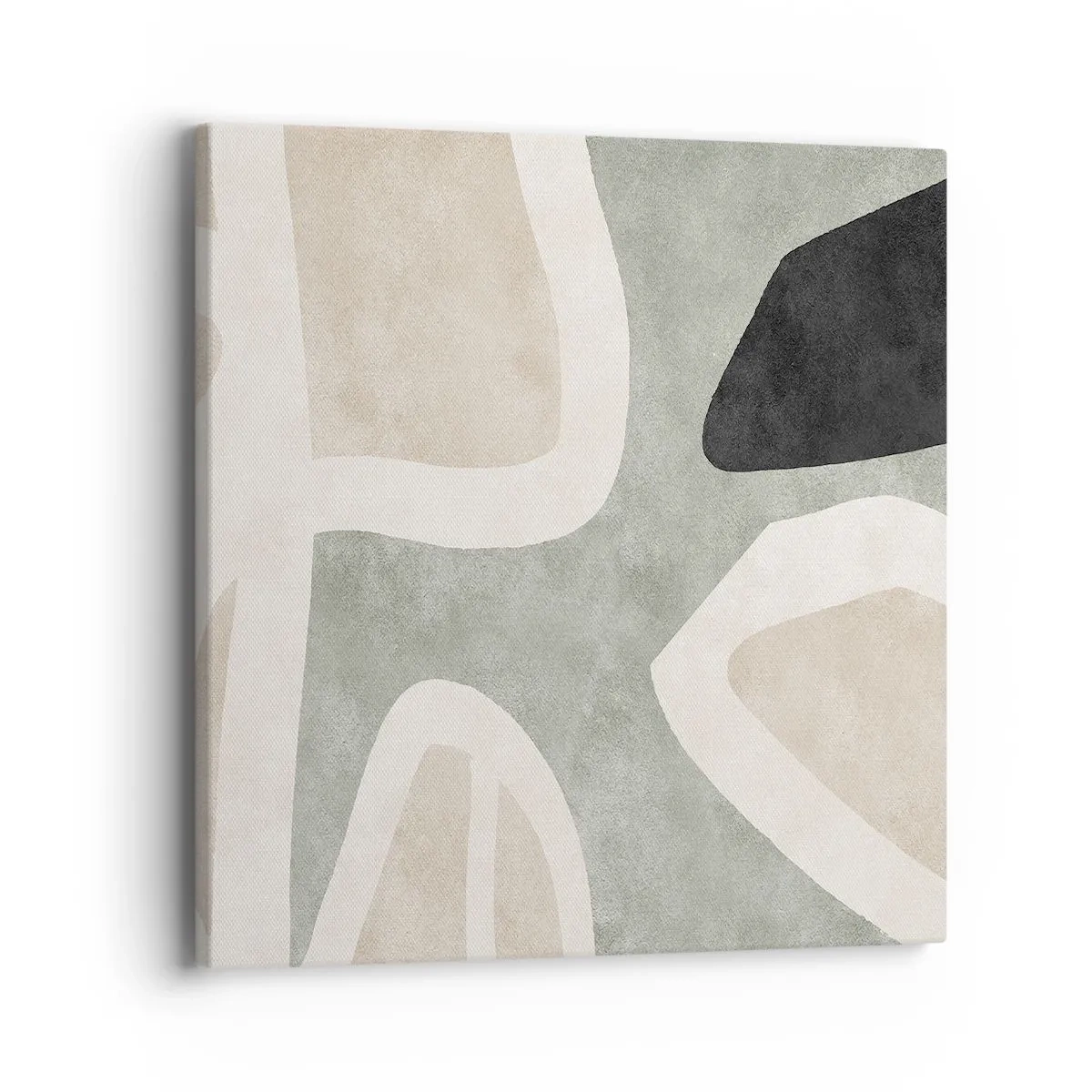 Vászonkép - Kompozíció fekete témával - 40x40 cm