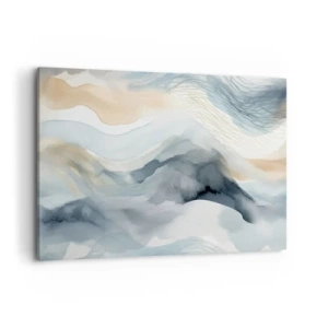 Vászonkép - Hó és köd absztrakció - 100x70 cm