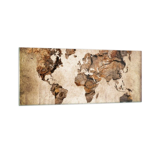 Üveg kép - A világ felfedezése - 100x40 cm