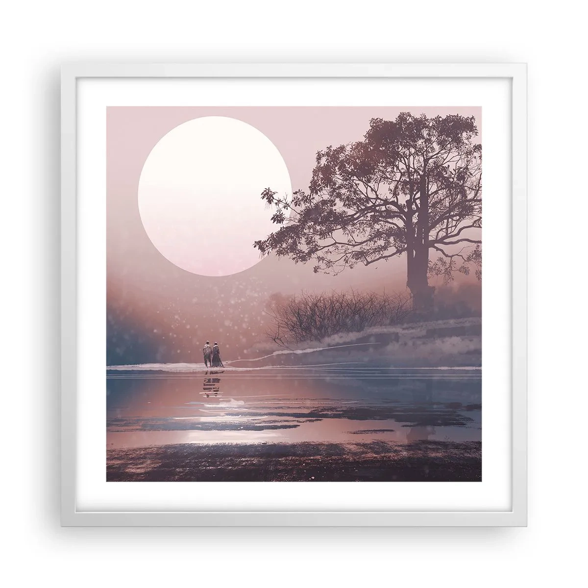 Poszter fekete keretben - Éjszakai csodák - 50x50 cm