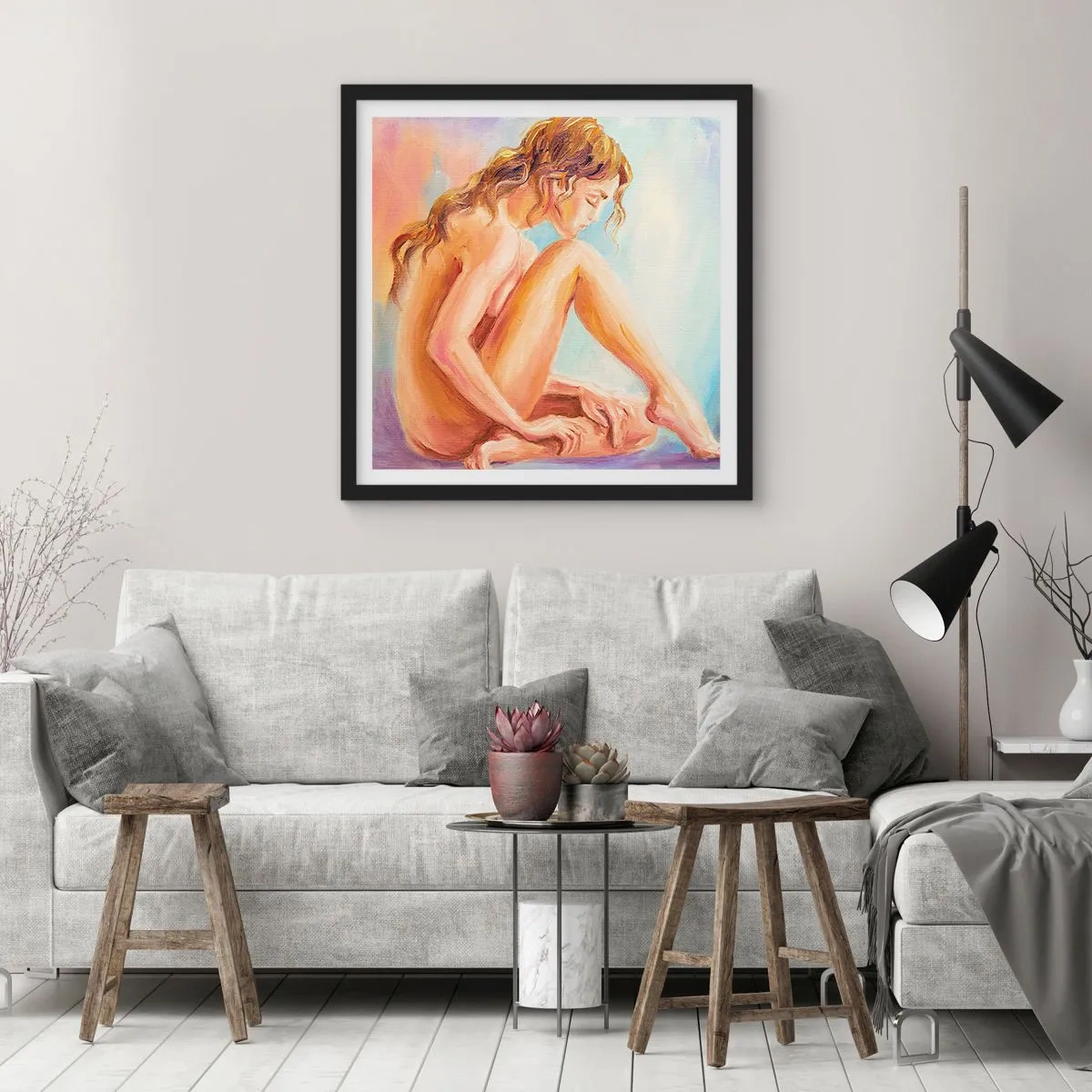 Poszter fehér keretben - A fiatalság cselekedete - 30x30 cm