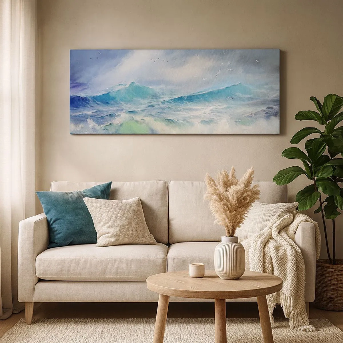 Vászonkép - "A forgószél diadalmasan üvöltött...” - 100x40 cm