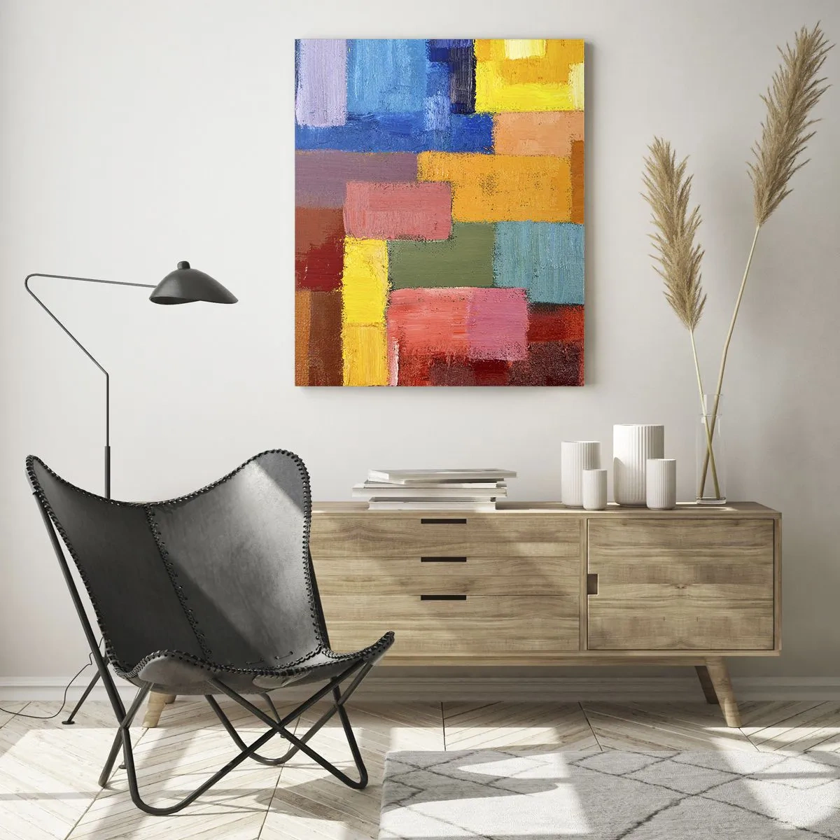 Üveg kép - Mindegyik más, mindegyik színes - 50x70 cm