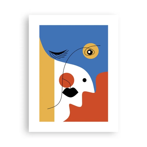 Poszter - Dekonstruált portré - 30x40 cm